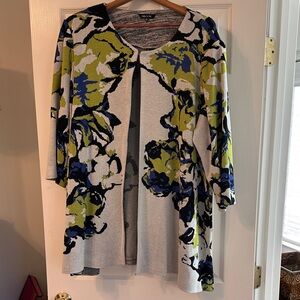 Misook Blue and Green Knit Sweater